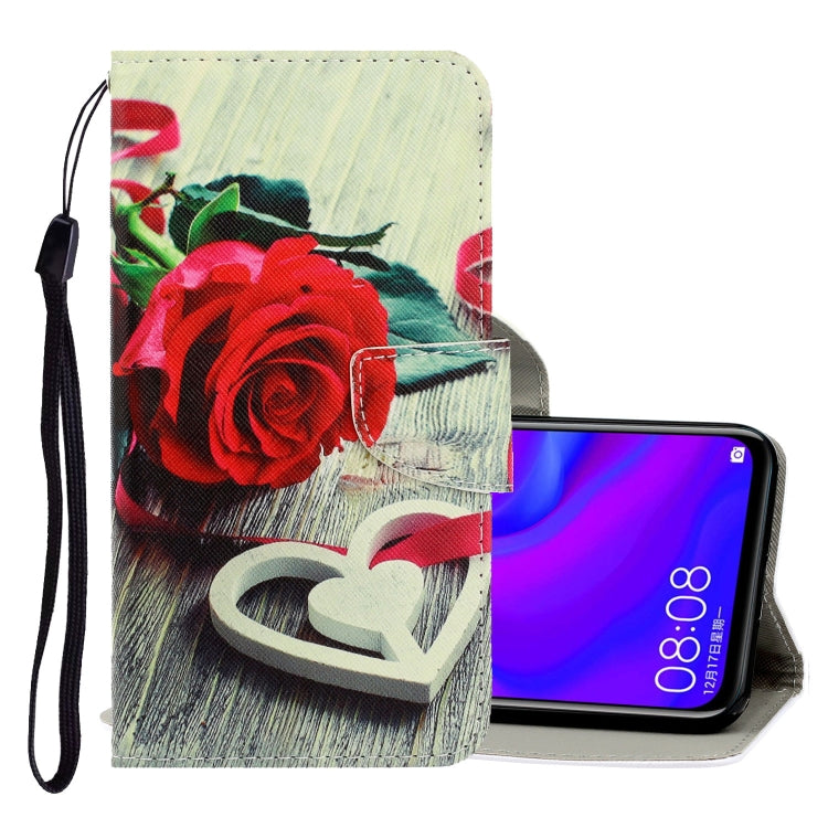 3D Colored Drawing Horizontal Flip PU Leather Case with Holder & Card Slots & Wallet