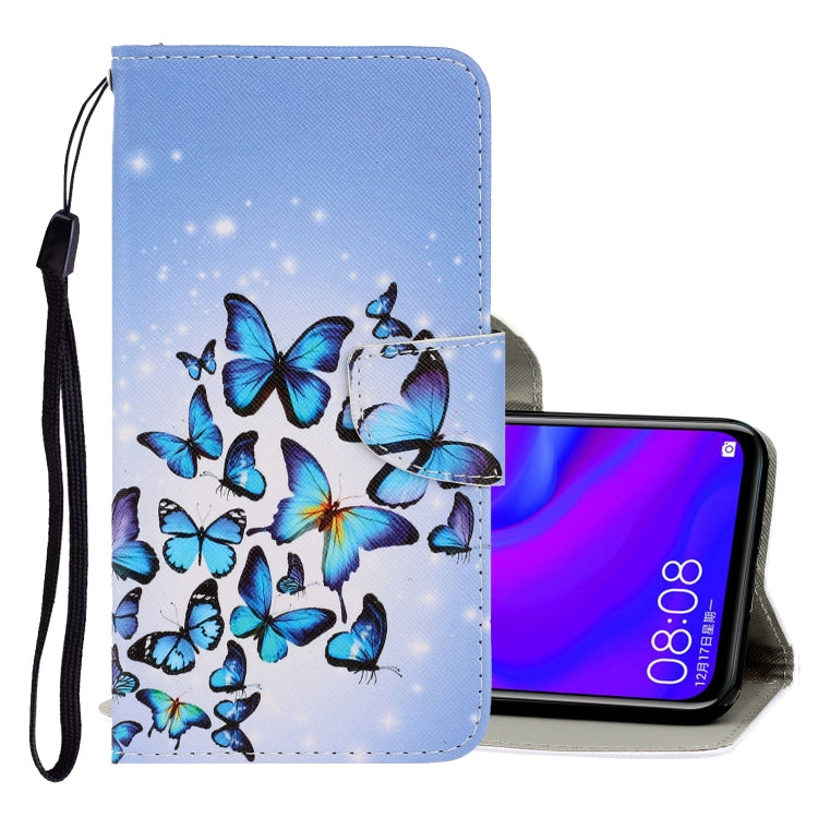 3D Colored Drawing Horizontal Flip PU Leather Case with Holder & Card Slots & Wallet