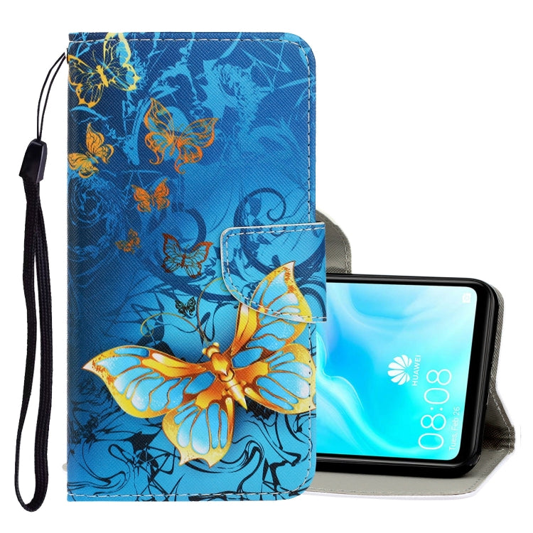 3D Colored Drawing Horizontal Flip PU Leather Case with Holder & Card Slots & Wallet