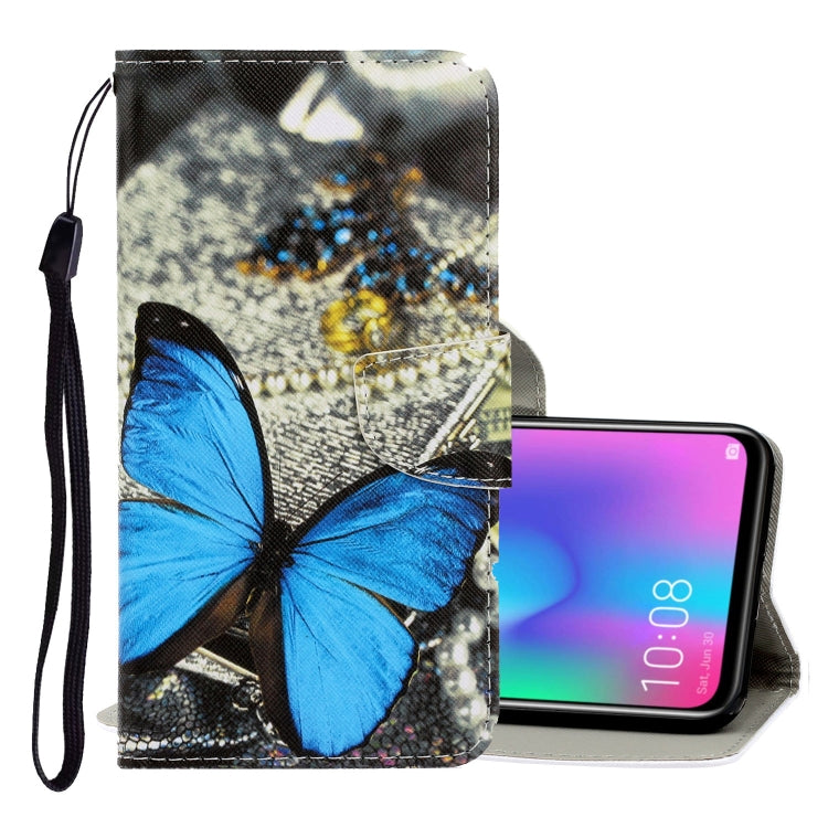 3D Colored Drawing Horizontal Flip PU Leather Case with Holder & Card Slots & Wallet