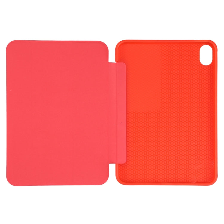 Étui en cuir TPU à rabat horizontal pliable en 3 parties avec support, pour iPad mini 6 / mini 2024, pour iPad mini 6