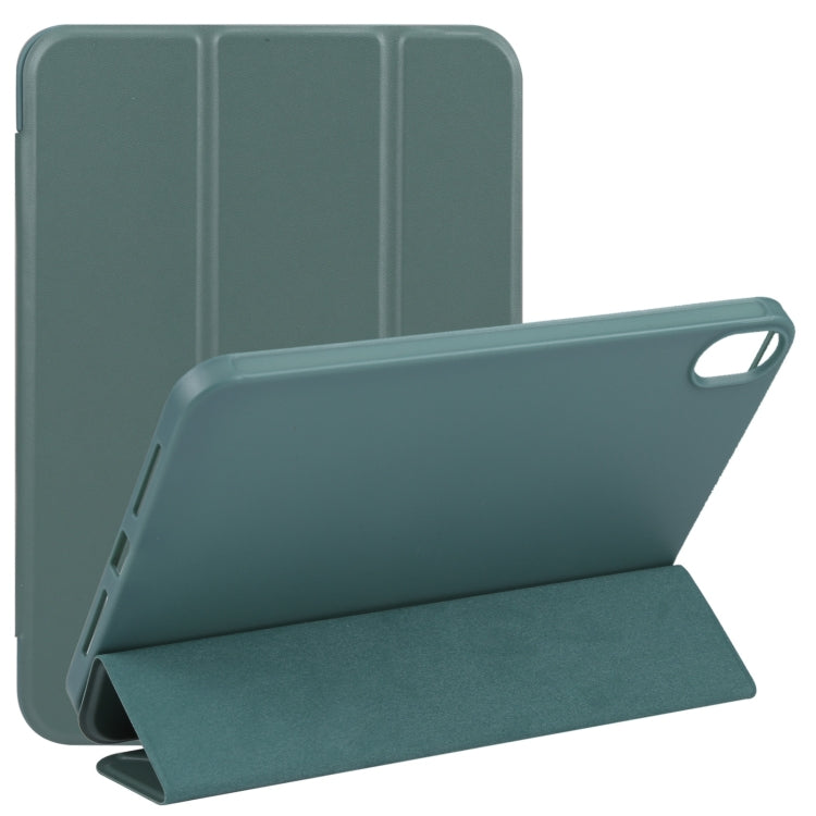 Étui en cuir TPU à rabat horizontal pliable en 3 parties avec support, pour iPad mini 6 / mini 2024, pour iPad mini 6