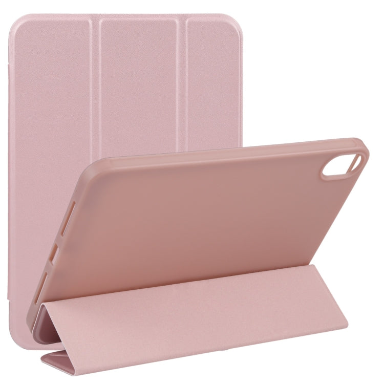 Étui en cuir TPU à rabat horizontal pliable en 3 parties avec support, pour iPad mini 6 / mini 2024, pour iPad mini 6