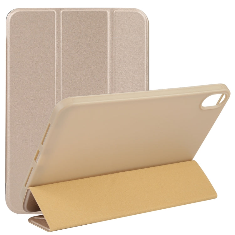 3-folding TPU Horizontal Flip Leather Case with Holder, For iPad mini 6 / mini 2024, For iPad mini 6