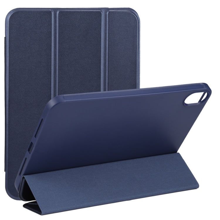 Étui en cuir TPU à rabat horizontal pliable en 3 parties avec support, pour iPad mini 6 / mini 2024, pour iPad mini 6