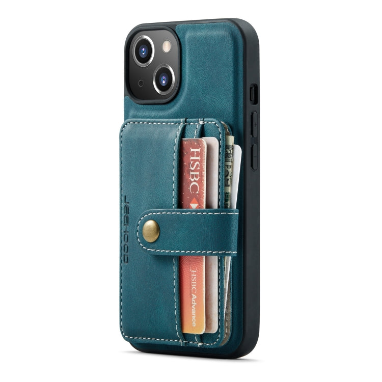 JEEHOOD Anti-theft Brush Magnetic PU + TPU Protective Case with Card Slot, For iPhone 13 mini, For iPhone 13, For iPhone 13 Pro, For iPhone 13 Pro Max