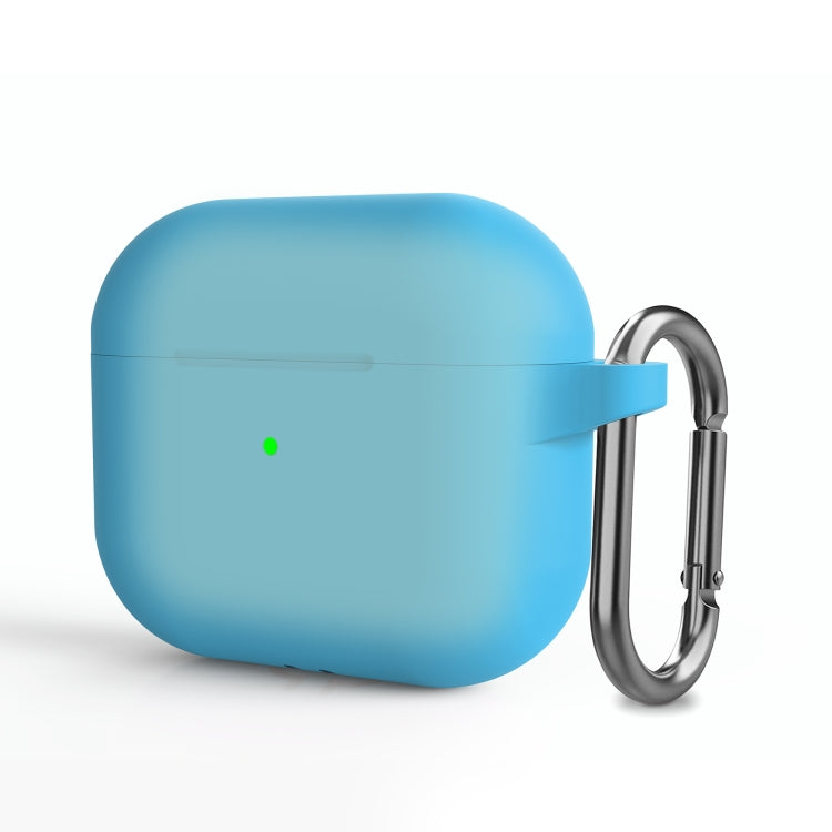 Étui de protection en silicone épais pour écouteurs sans fil AirPods 3 avec crochet