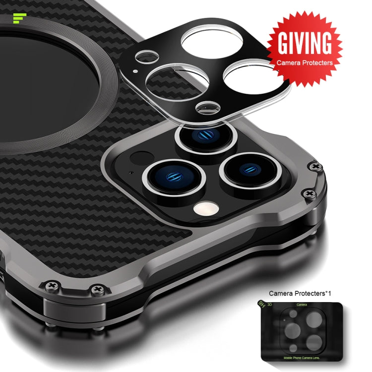 R-JUST RJ51 Hollow Shockproof Metal Protective Case, For iPhone 13, For iPhone 13 Pro, For iPhone 13 Pro Max