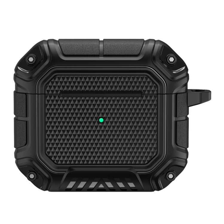Étui de protection pour écouteurs AirPods 3 en TPU et PC Diamond Shield Mecha avec crochet