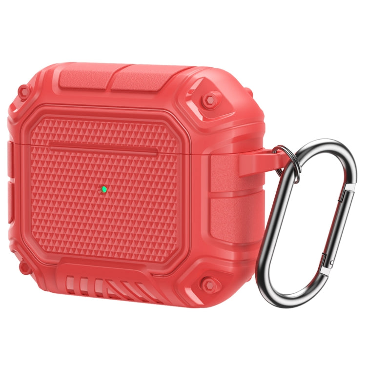 Étui de protection pour écouteurs AirPods 3 en TPU et PC Diamond Shield Mecha avec crochet