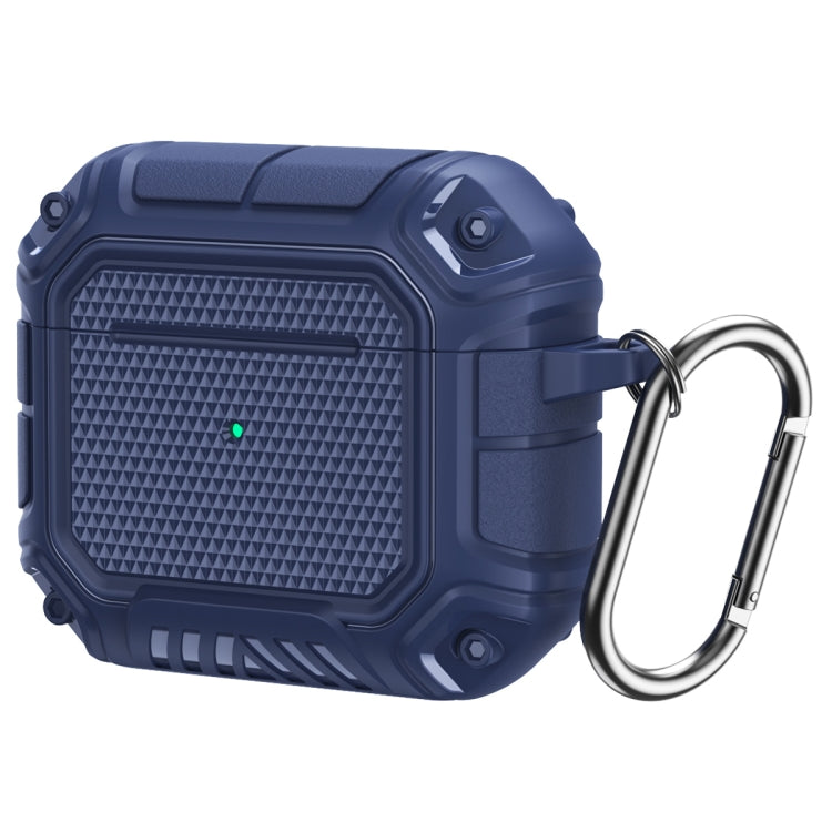 Étui de protection pour écouteurs AirPods 3 en TPU et PC Diamond Shield Mecha avec crochet