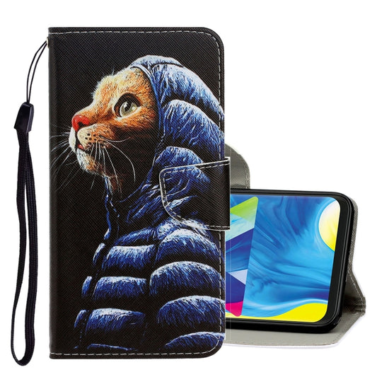 Galaxy A20 A30 leather case with 3D colored drawing design and card holder