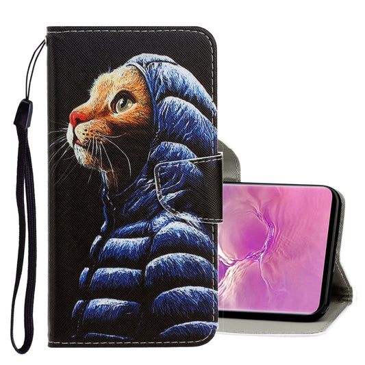 Galaxy S10 Plus leather case with 3D colored design and card slots holder