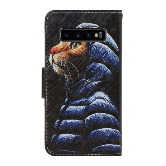Back panel Galaxy S10 Plus PU leather case with vibrant colored artwork