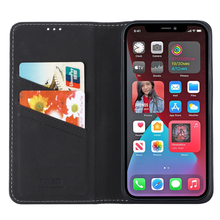 GEBEI PU+TPU Horizontal Flip Protective Case with Holder & Card Slots, For iPhone 13, For iPhone 13 Pro, For iPhone 13 Pro Max
