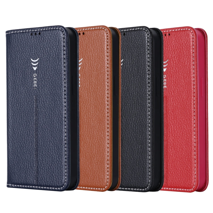 GEBEI PU+TPU Horizontal Flip Protective Case with Holder & Card Slots, For iPhone 13, For iPhone 13 Pro, For iPhone 13 Pro Max