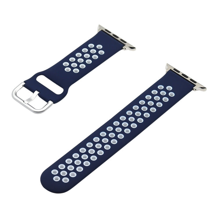 Silicone Replacement Strap Watchband For Apple Watch Series, 7 41mm / 6&SE&5&4 40mm / 3&2&1 38mm