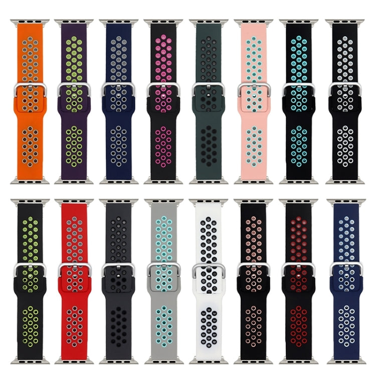 Silicone Replacement Strap Watchband For Apple Watch Series, 7 41mm / 6&SE&5&4 40mm / 3&2&1 38mm