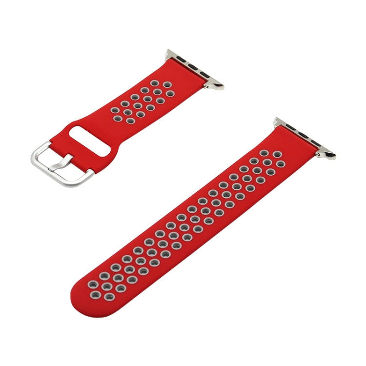 Silicone Replacement Strap Watchband For Apple Watch Series, 7 45mm / 6&SE&5&4 44mm / 3&2&1 42mm