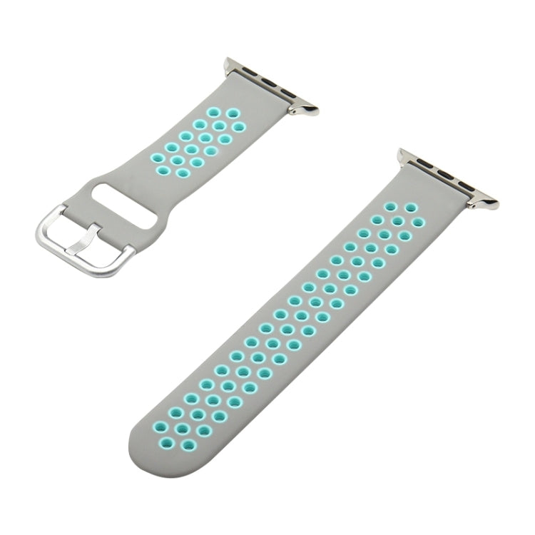 Silicone Replacement Strap Watchband For Apple Watch Series, 7 45mm / 6&SE&5&4 44mm / 3&2&1 42mm