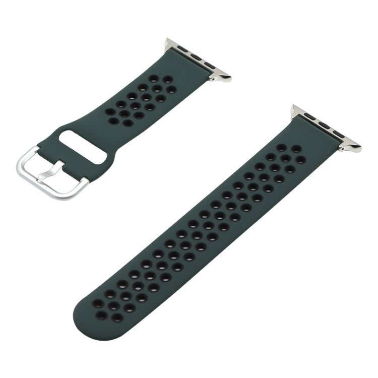 Silicone Replacement Strap Watchband For Apple Watch Series, 7 45mm / 6&SE&5&4 44mm / 3&2&1 42mm