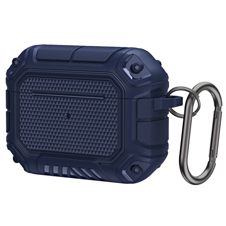 Étui de protection pour écouteurs Diamond Shield Mecha en TPU et PC avec crochet pour AirPods Pro