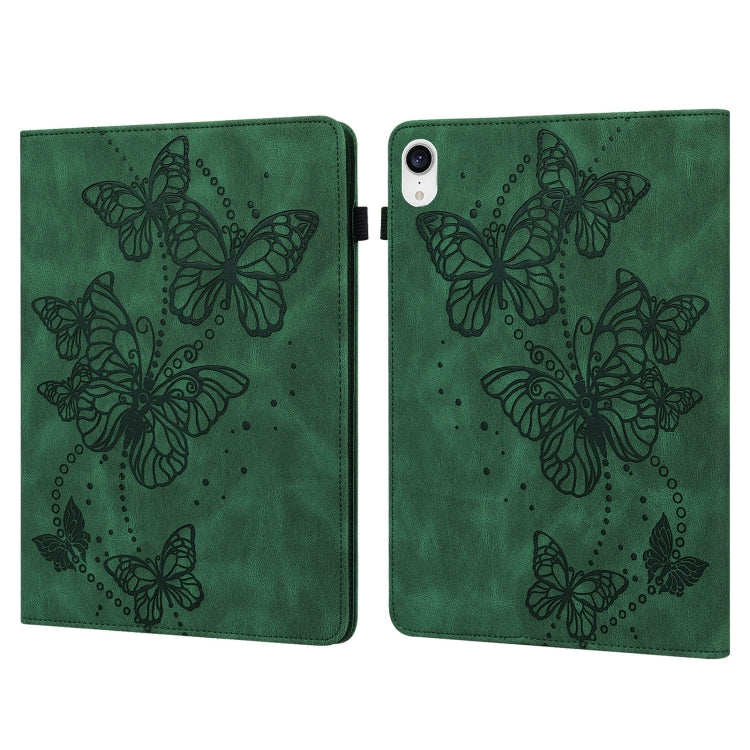 Embossed Butterfly Pattern Horizontal Flip Leather Tablet Case