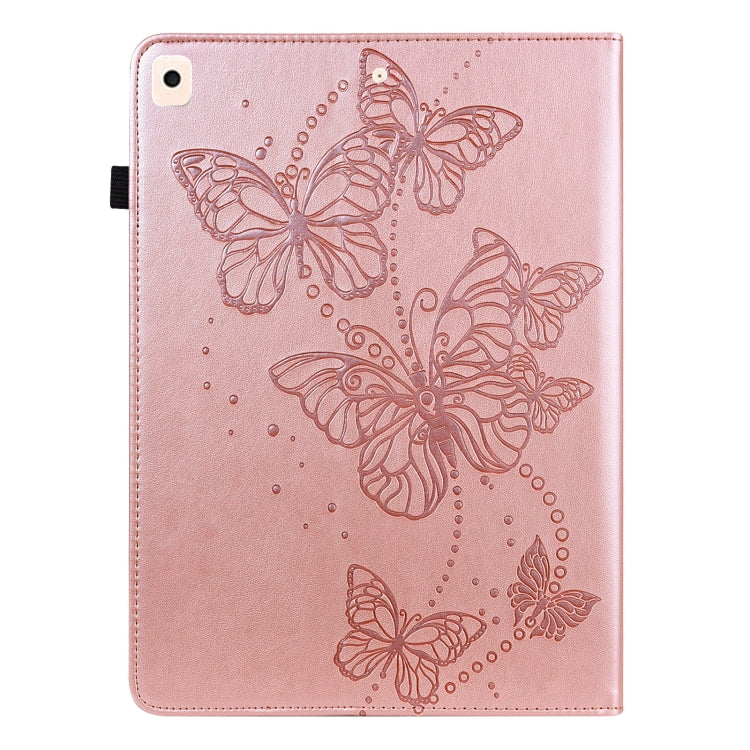 Embossed Butterfly Pattern Horizontal Flip Leather Tablet Case