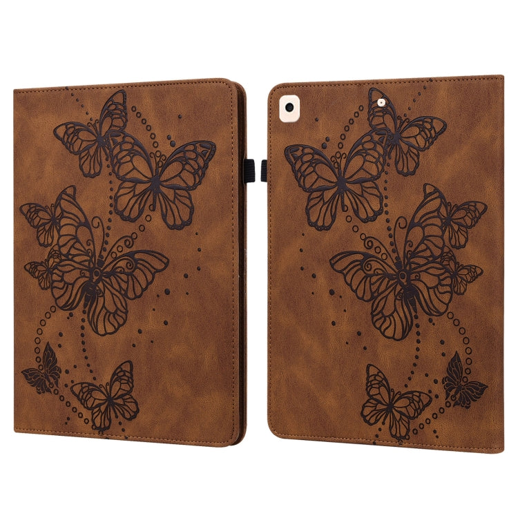 Embossed Butterfly Pattern Horizontal Flip Leather Tablet Case