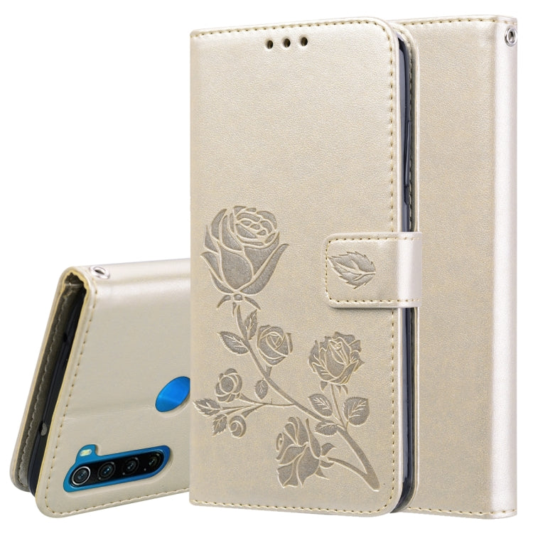 Rose Embossed Horizontal Flip PU Leather Case for Galaxy A10, with Holder & Card Slots & Wallet