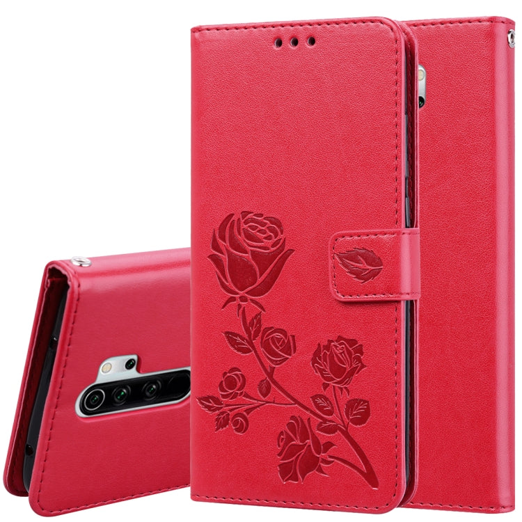 Rose Embossed Horizontal Flip PU Leather Case for Galaxy A10, with Holder & Card Slots & Wallet