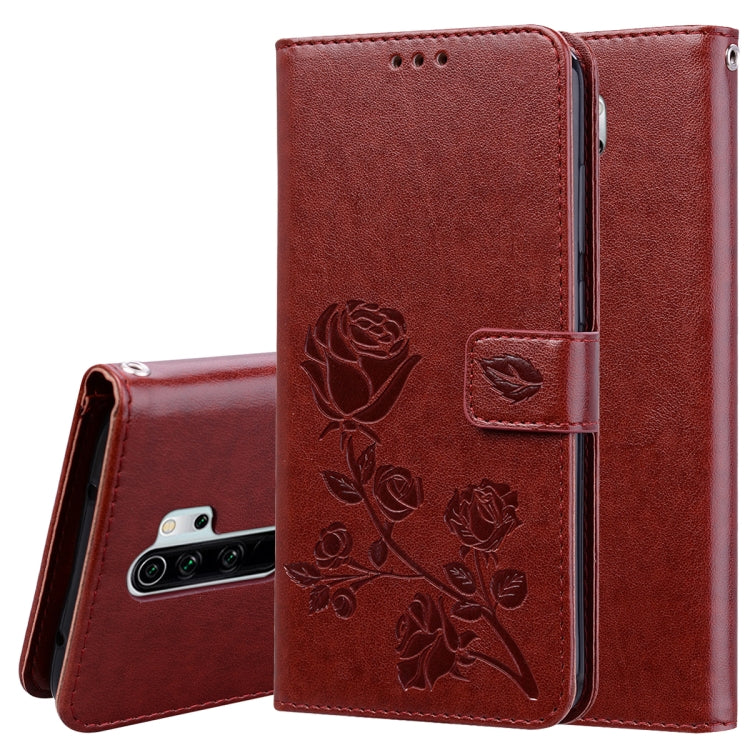 Rose Embossed Horizontal Flip PU Leather Case for Galaxy A10, with Holder & Card Slots & Wallet