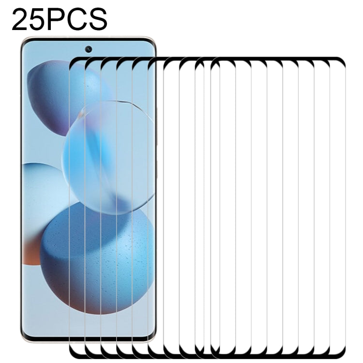 25 PCS 3D Curved Edge Full Screen Tempered Glass Film