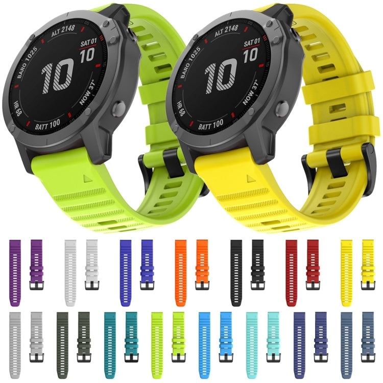 For Garmin Fenix 6X 26mm Silicone Smart Watch Replacement Strap Wristband