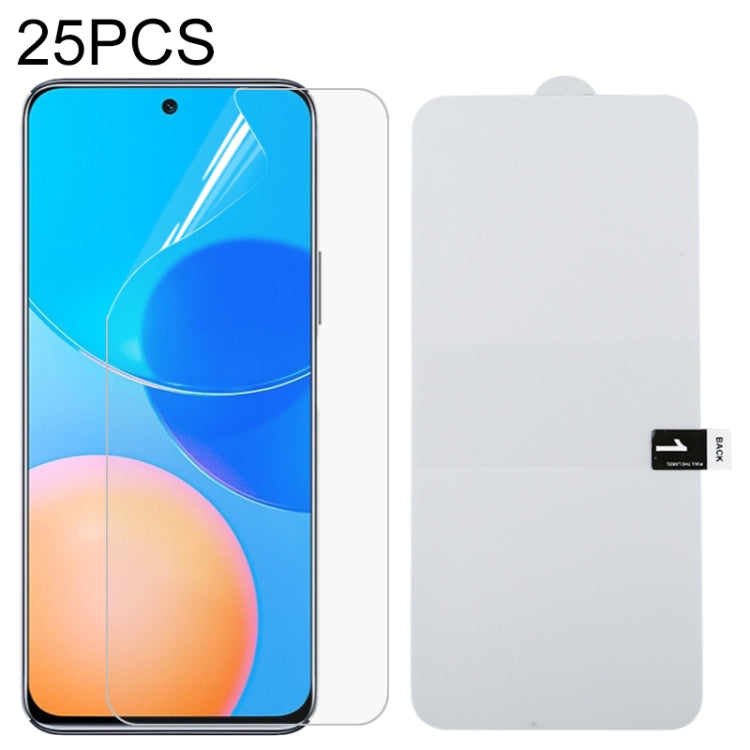 25 PCS Full Screen Protector Explosion-proof Hydrogel Film, For Motorola G Pure (25 PCS), For Nokia C20 Plus (25 PCS), For Motorola Moto E20 (25 PCS), For vivo Y33s / Y76s / T1x / Y76 5G (25 PCS), For vivo Y21 (25 PCS), For OPPO Realme GT Neo2 (25 PCS)...