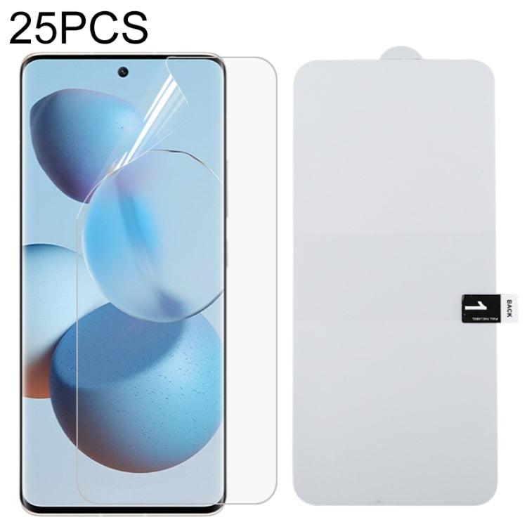 25 PCS Full Screen Protector Explosion-proof Hydrogel Film, For Motorola G Pure (25 PCS), For Nokia C20 Plus (25 PCS), For Motorola Moto E20 (25 PCS), For vivo Y33s / Y76s / T1x / Y76 5G (25 PCS), For vivo Y21 (25 PCS), For OPPO Realme GT Neo2 (25 PCS)...