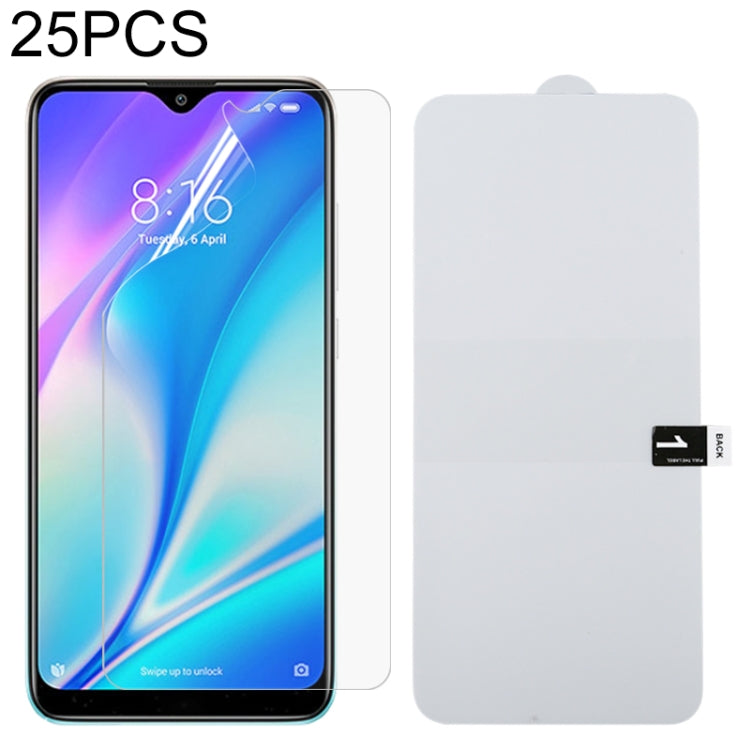 25 PCS Full Screen Protector Explosion-proof Hydrogel Film, For Motorola G Pure (25 PCS), For Nokia C20 Plus (25 PCS), For Motorola Moto E20 (25 PCS), For vivo Y33s / Y76s / T1x / Y76 5G (25 PCS), For vivo Y21 (25 PCS), For OPPO Realme GT Neo2 (25 PCS)...