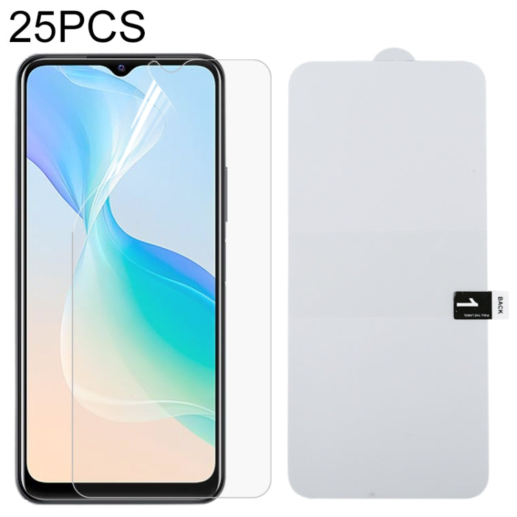 25 PCS Full Screen Protector Explosion-proof Hydrogel Film, For Motorola G Pure (25 PCS), For Nokia C20 Plus (25 PCS), For Motorola Moto E20 (25 PCS), For vivo Y33s / Y76s / T1x / Y76 5G (25 PCS), For vivo Y21 (25 PCS), For OPPO Realme GT Neo2 (25 PCS)...