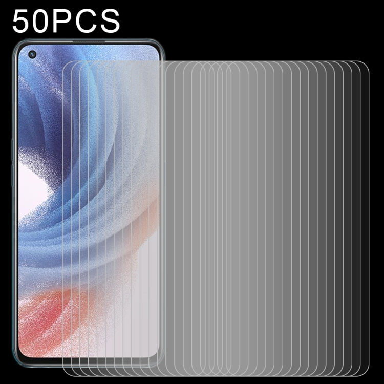 50 PCS 0.26mm 9H 2.5D Tempered Glass Film