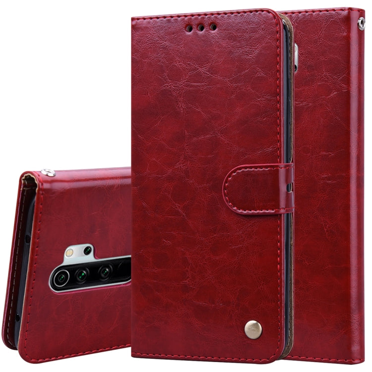 Business Style Oil Wax Texture Horizontal Flip Leather Case, with Holder & Card Slots & Wallet