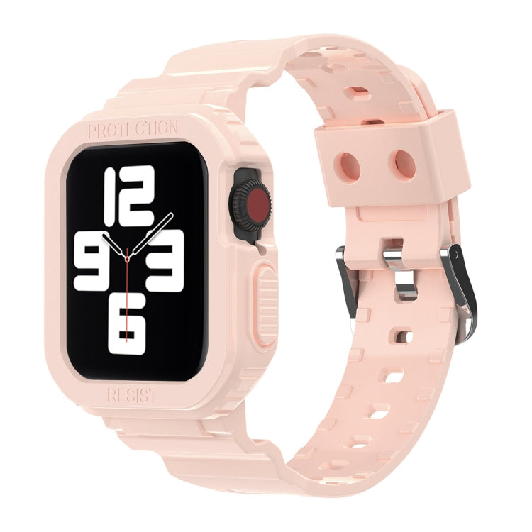 Glacier Transparent TPU Integrated Replacement Strap Watchband, For Apple Watch Series 7 41mm, For Apple Watch Series 7 45mm