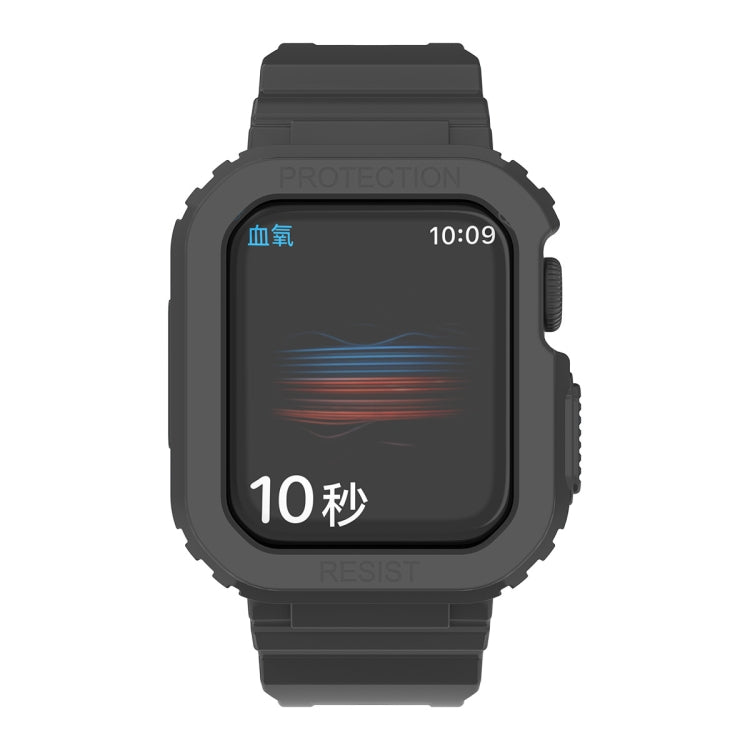 Glacier Transparent TPU Integrated Replacement Strap Watchband, For Apple Watch Series 7 41mm, For Apple Watch Series 7 45mm