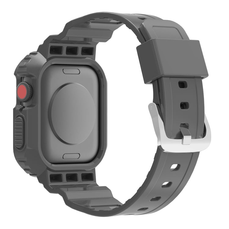 Glacier Transparent TPU Integrated Replacement Strap Watchband, For Apple Watch Series 7 41mm, For Apple Watch Series 7 45mm