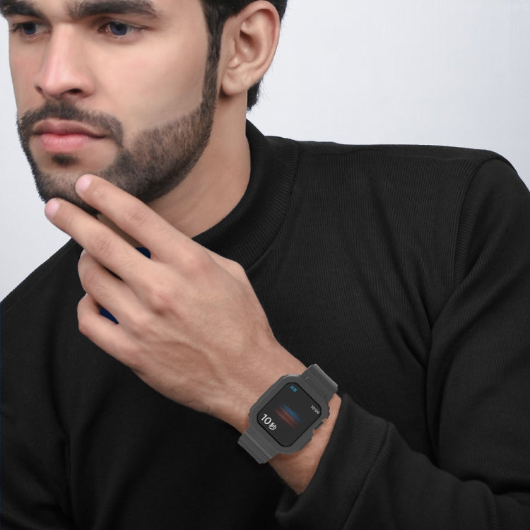 Glacier Transparent TPU Integrated Replacement Strap Watchband, For Apple Watch Series 7 41mm, For Apple Watch Series 7 45mm