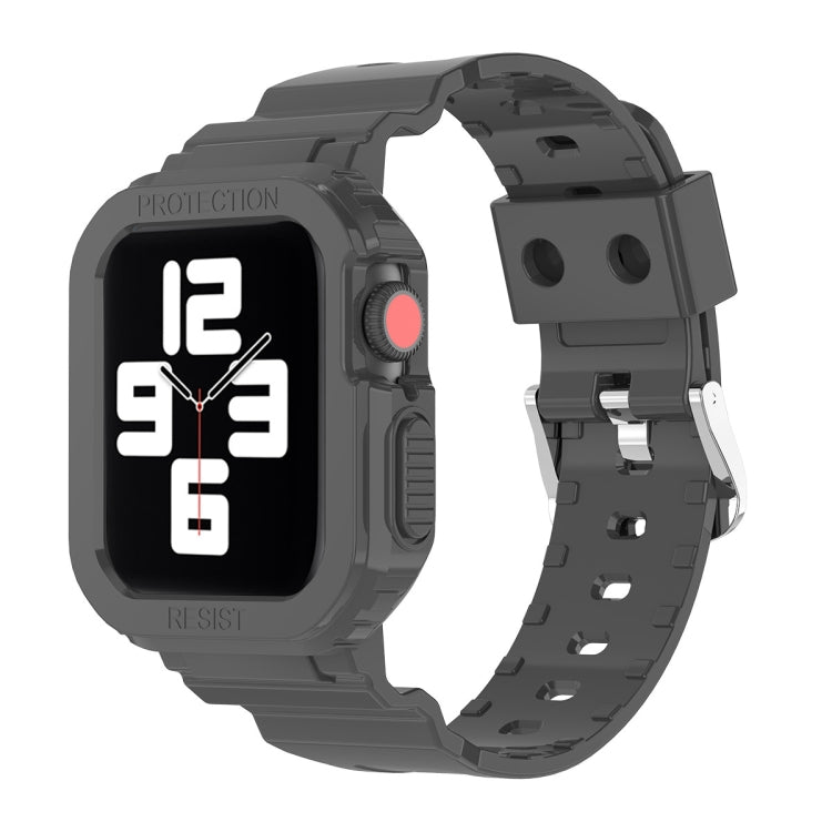 Glacier Transparent TPU Integrated Replacement Strap Watchband, For Apple Watch Series 7 41mm, For Apple Watch Series 7 45mm