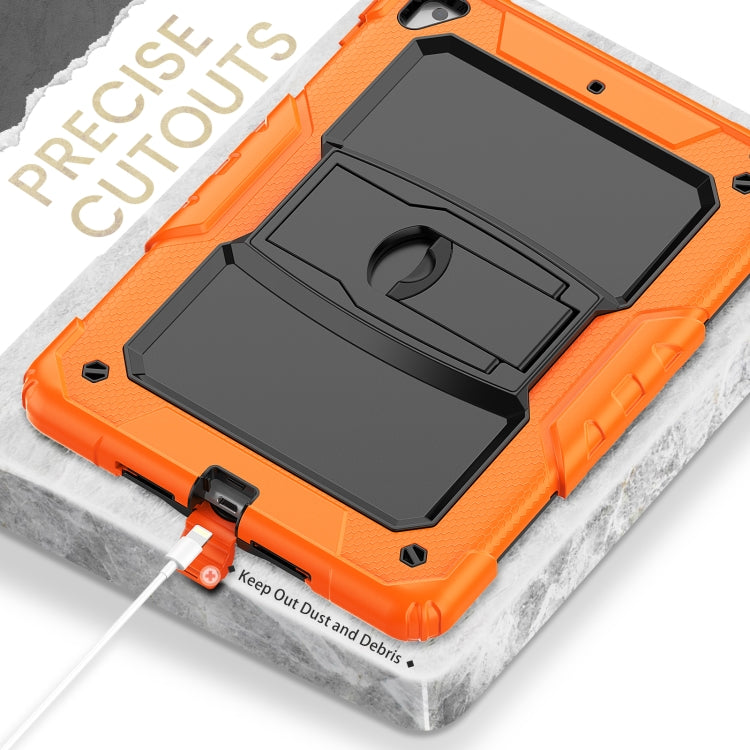 Étui de protection antichoc en silicone coloré et PC noir avec support et bandoulière pour tablette, pour iPad 9.7 2018/2017 et Samsung Galaxy Tab A7 2020 T500