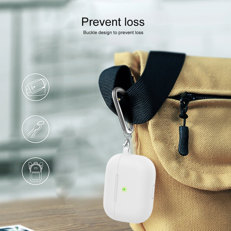 Étui de protection en silicone épais à fond rond avec crochet pour AirPods 3