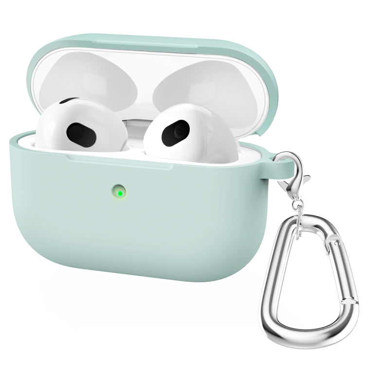Étui de protection en silicone épais à fond rond avec crochet pour AirPods 3