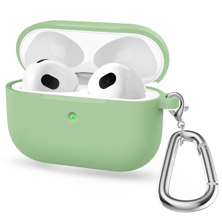 Étui de protection en silicone épais à fond rond avec crochet pour AirPods 3