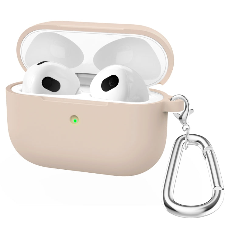 Étui de protection en silicone épais à fond rond avec crochet pour AirPods 3